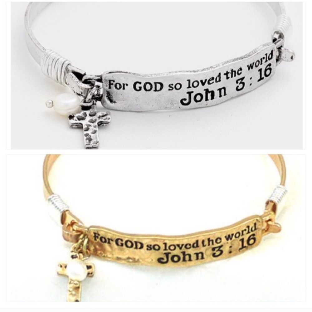 John 3:16 Stamp Bracelet