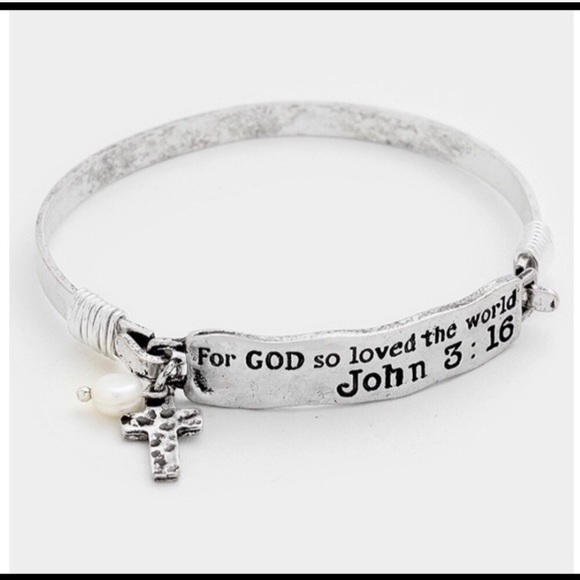 John 3:16 Stamp Bracelet - Picture 2 of 4