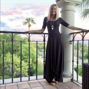 LulaRoe Ana Dress (Dark Green)