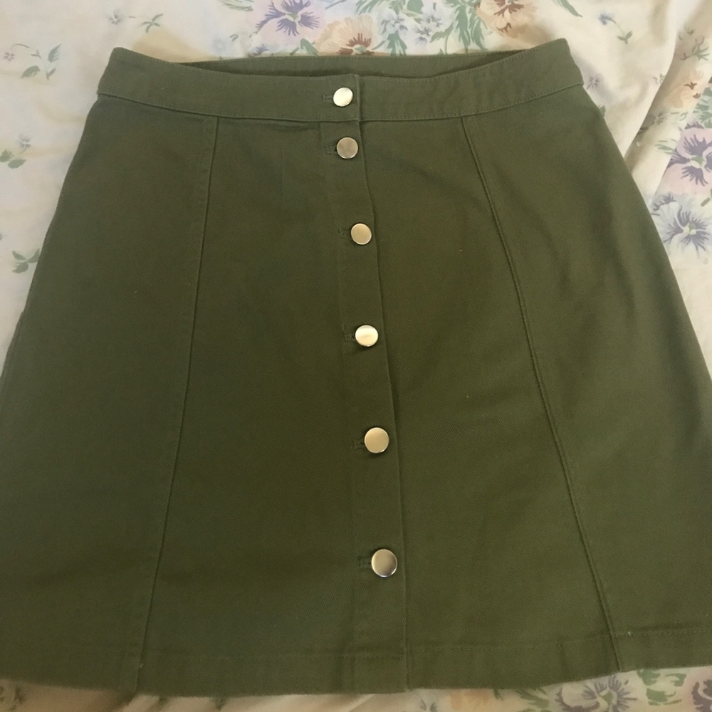 Green skirt