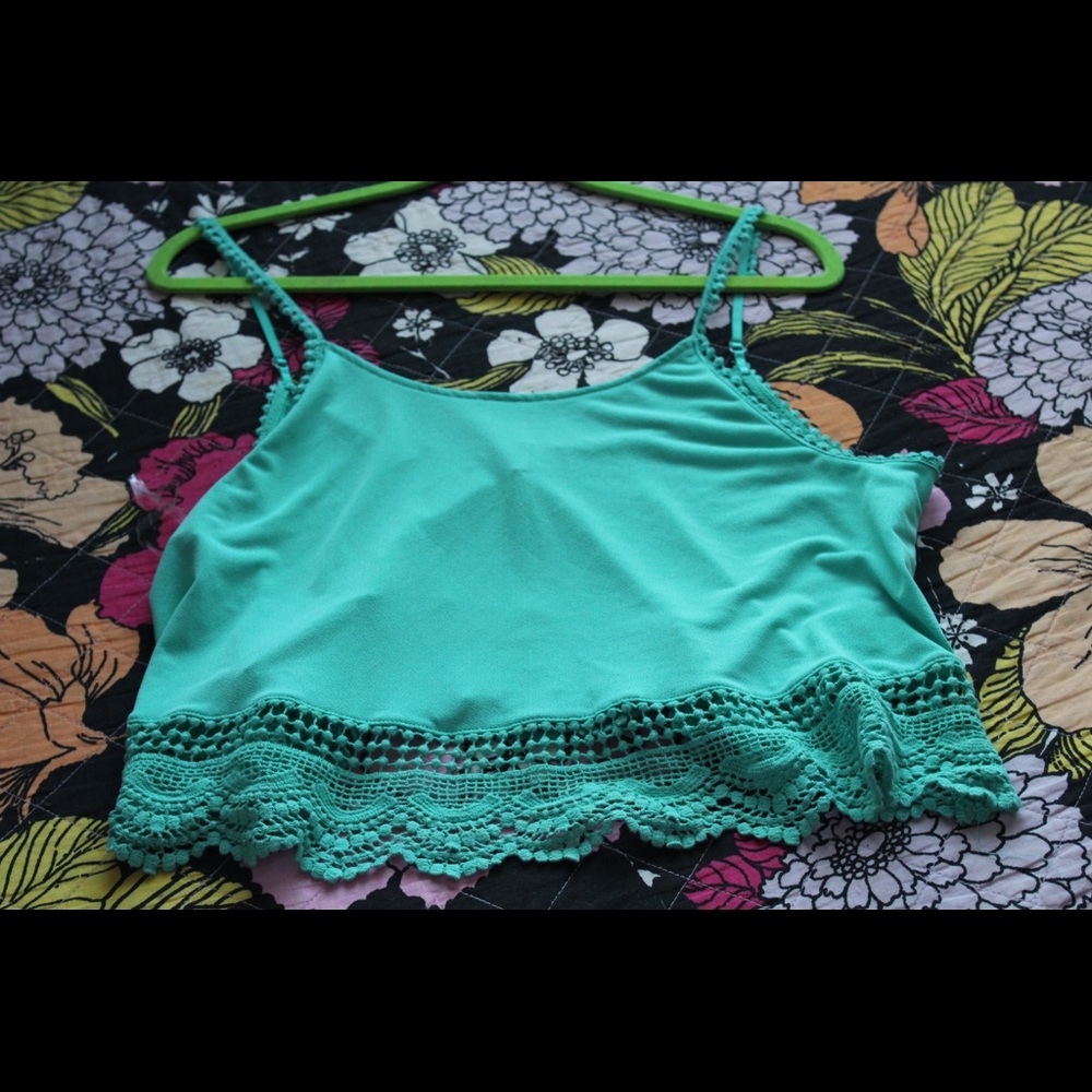 Turquoise Crop Top