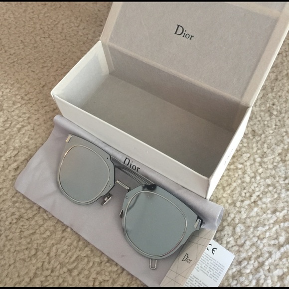 Dior Accessories - Dior mirror sunglasses silver