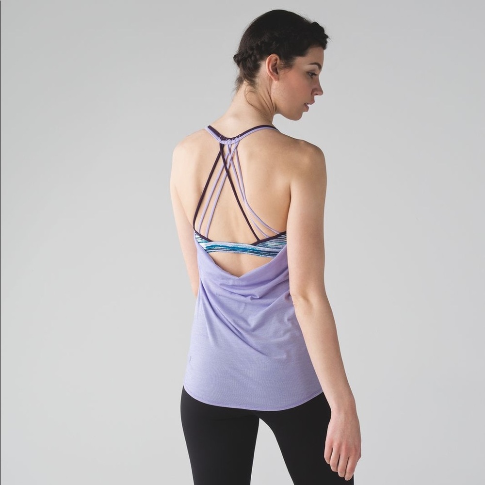 Lululemon lighten up tank in lilac