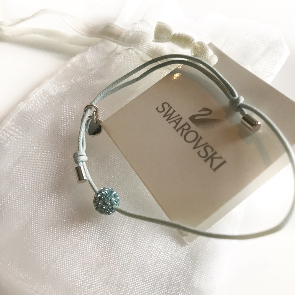 swarovski adjustable bracelet.