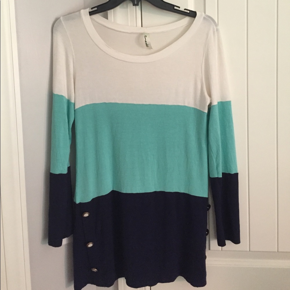 Tri-Colored Blouse/Tunic