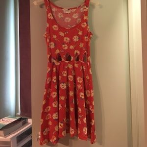 Summer flower patterned dress