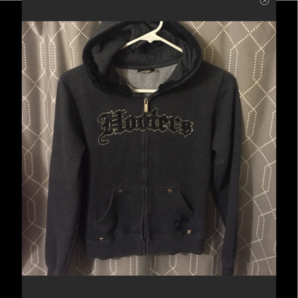 Hooters zip up hooded sweatshirt