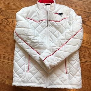 EUC New England Patriots Women's Quilted Jacket