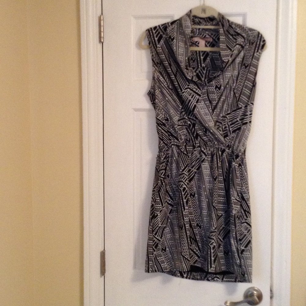 Black and white summer dress