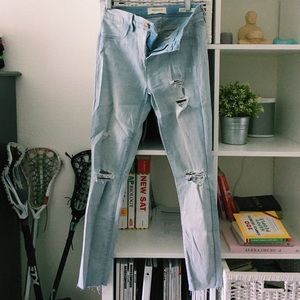 PACSUN light wash ripped skinny jeans