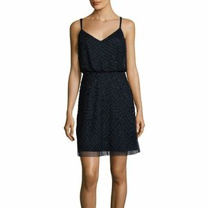 Adrianna Papell Beaded Art Deco Dress~ Gorgeous!