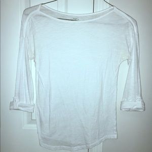 LOFT White 3/4 Length Shirt!