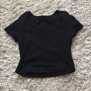 Black crop top