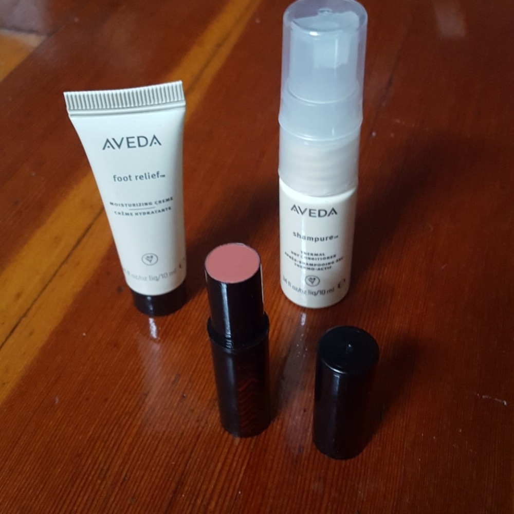 Aveda sample bundle plus lip color