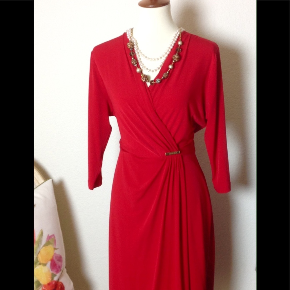 Calvin Klein Faux Wrap Dress