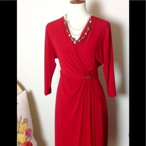 Calvin Klein Faux Wrap Dress