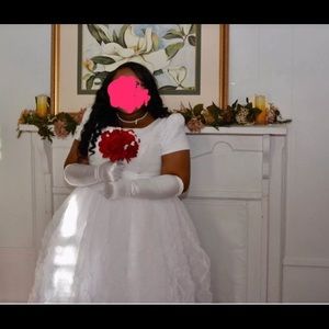 White Debutante or formal ball gown