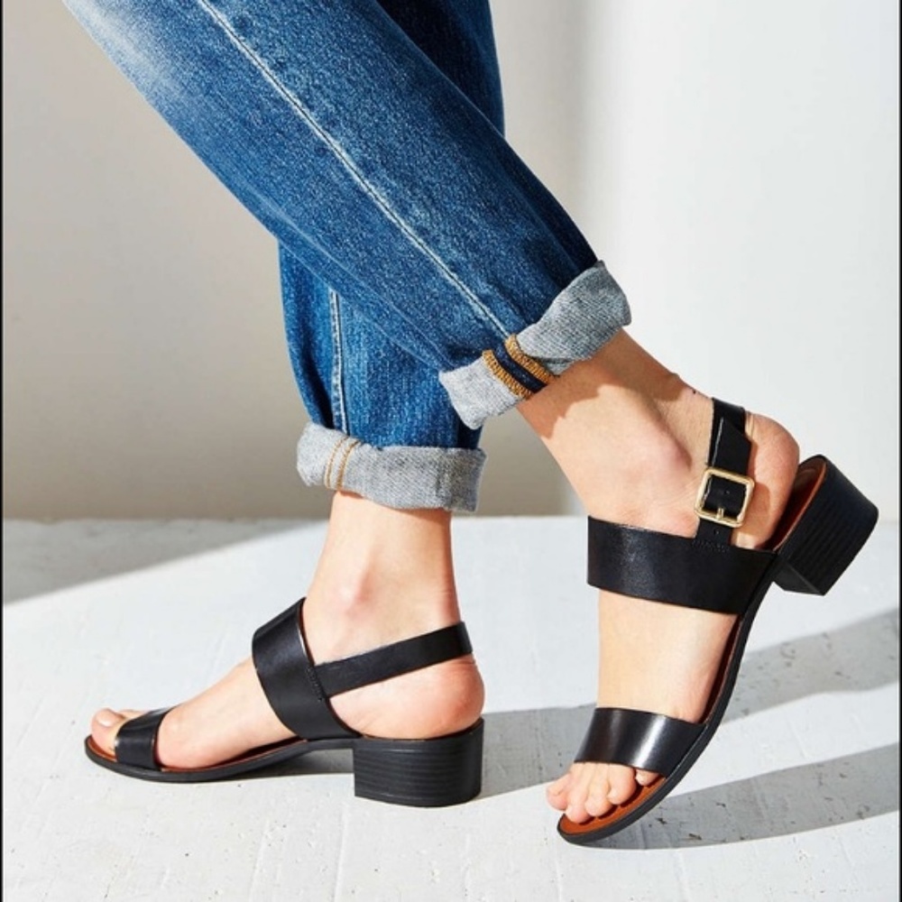 Seychelles Cassiopeia Leather Sandal 7.5 Black