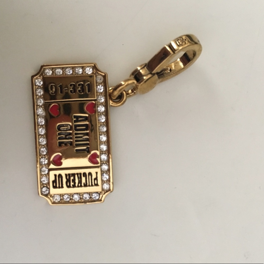 Juicy Couture Ticket Charm