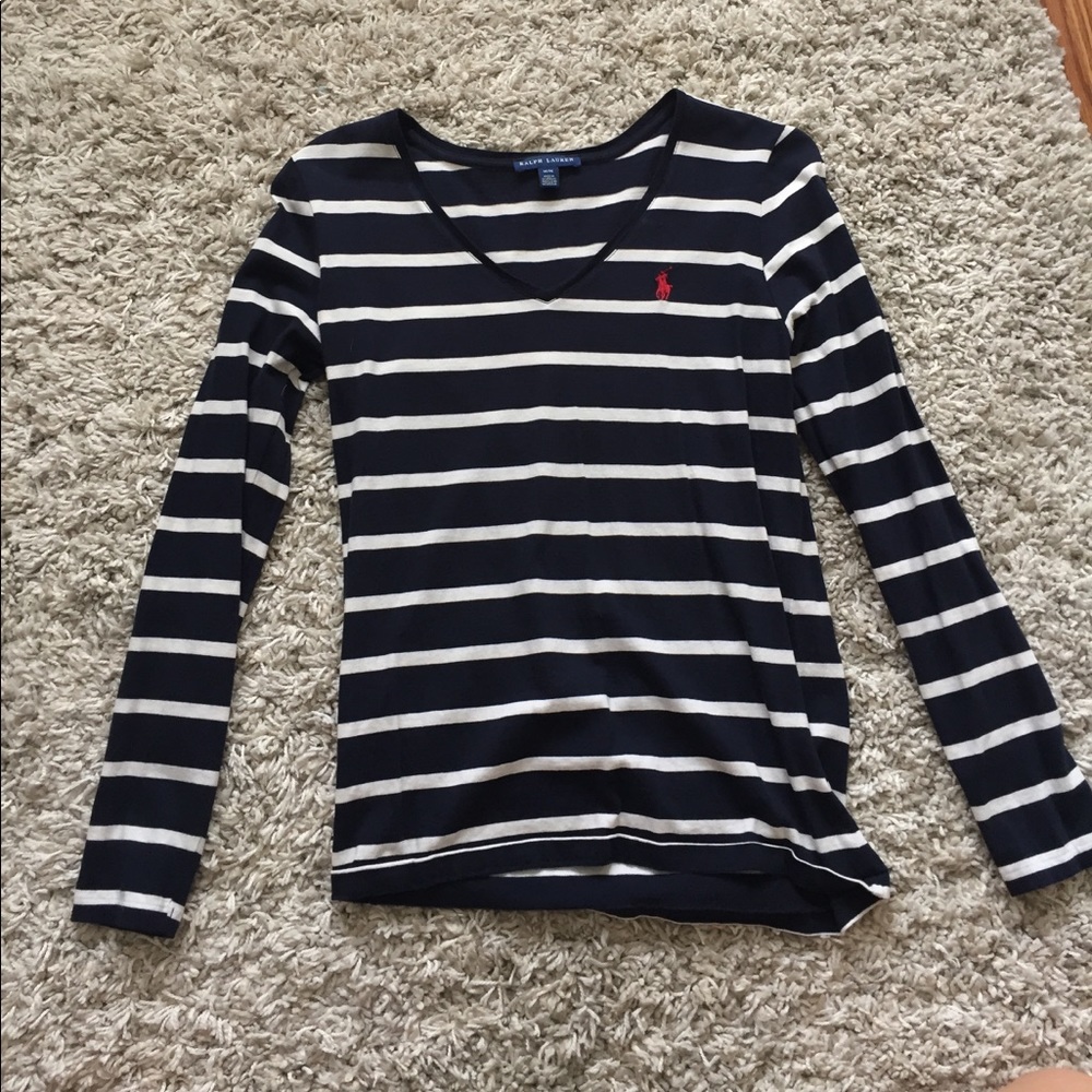 V-Neck long sleeve Ralph Lauren shirt