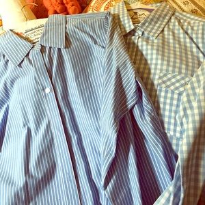 American Eagle long sleeve button down x2