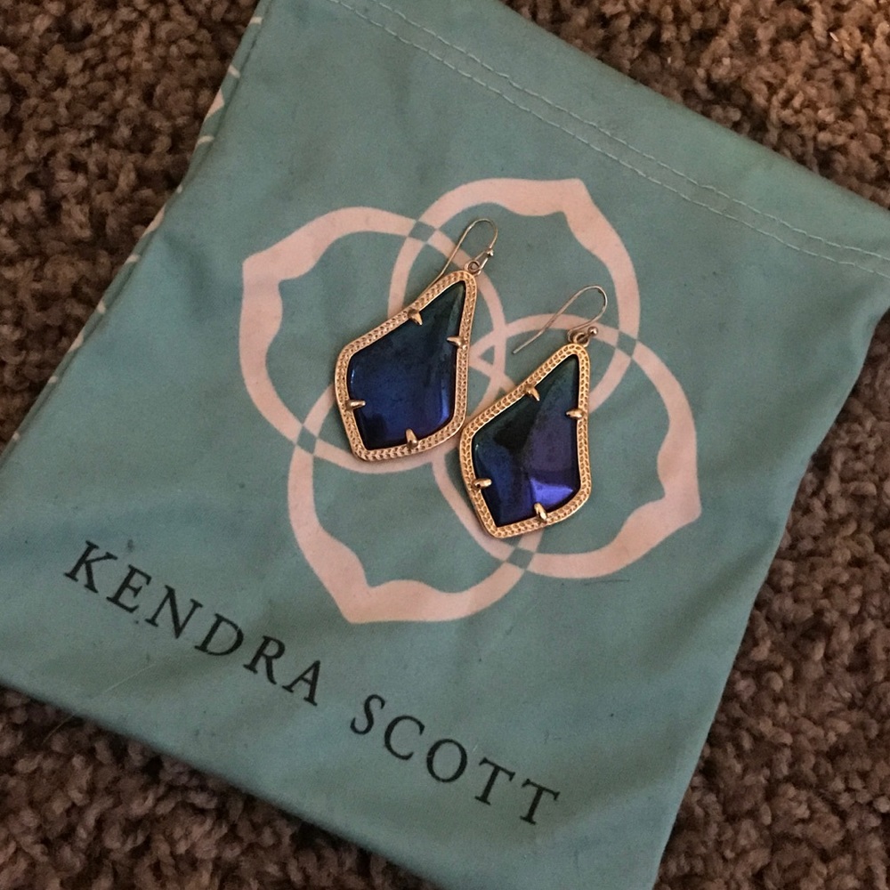 Kendra Scott "Alex" Earrings in Iridescent navy