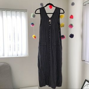 Vintage Button Up Maxi Dress