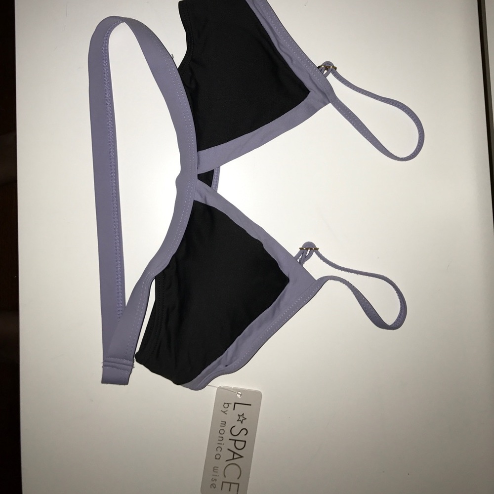 L*space grey and purple bathing suit top!