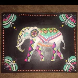 Hand Painted decorative elephant!