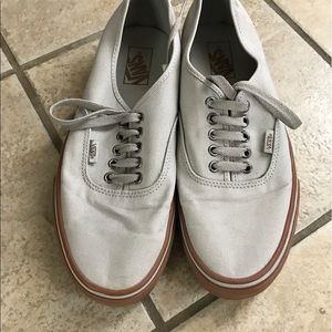 Gray vans sneakers size 10.5