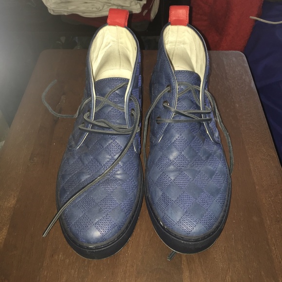 Del toro navy quilted chukka main image 3