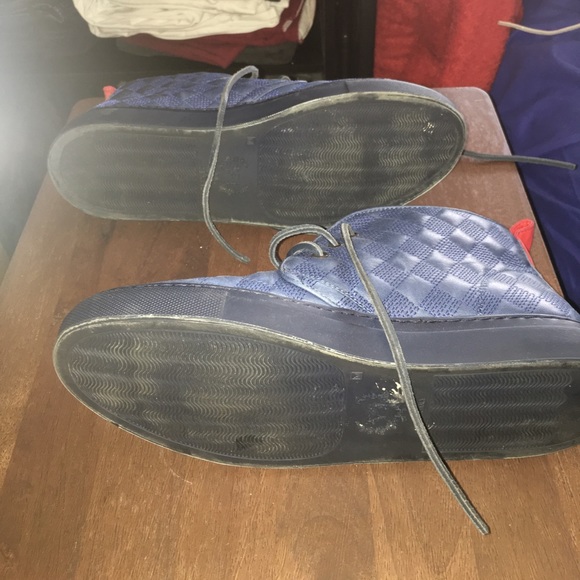 Del toro navy quilted chukka
