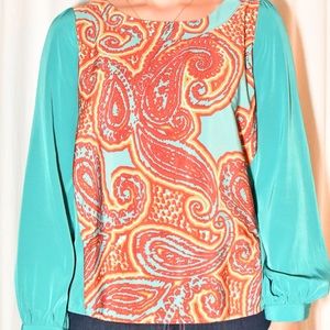 Multi-Pattern Blouse