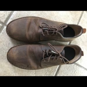 Brown leather men's shoes size 10