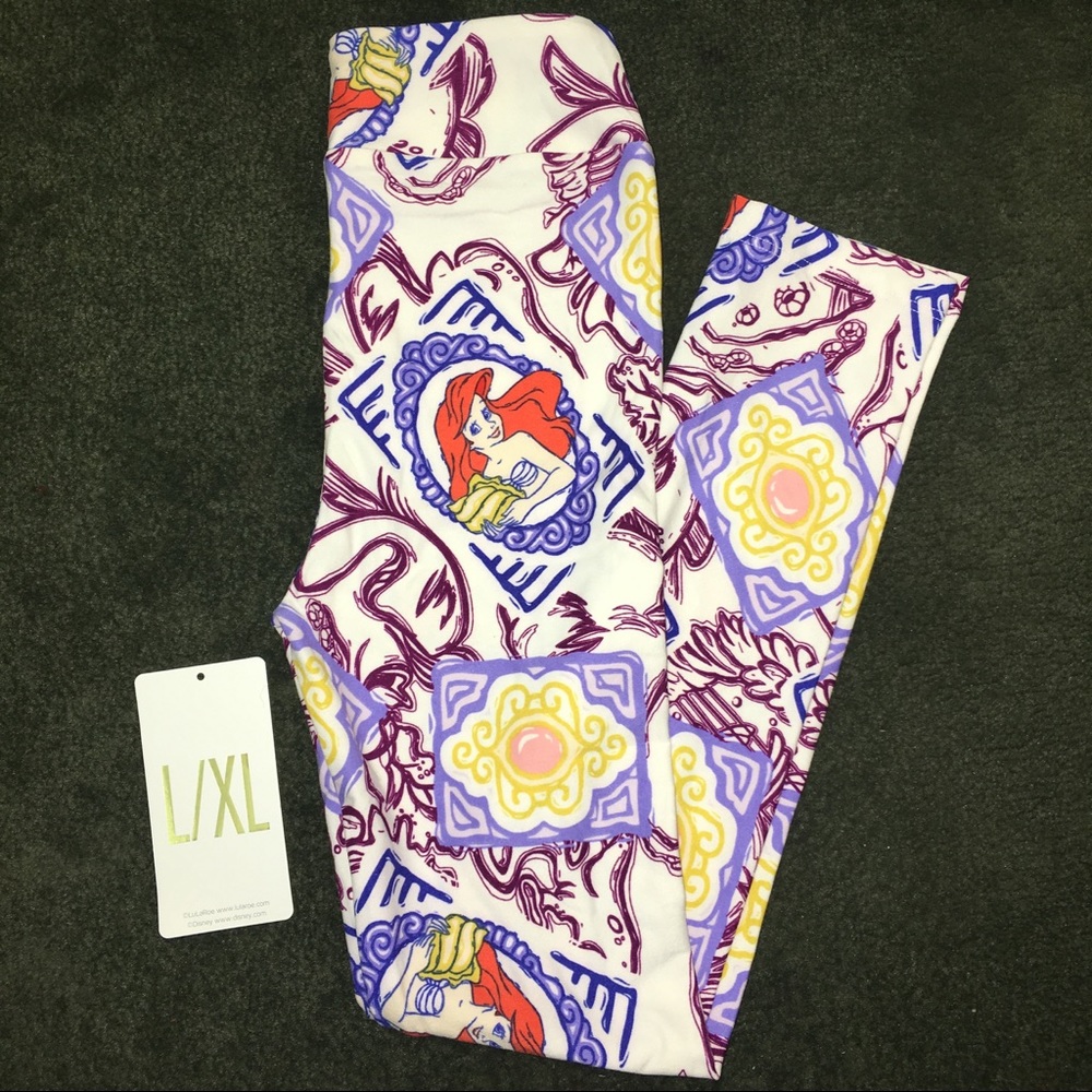 LuLaRoe Little Mermaid Leggings L/XL