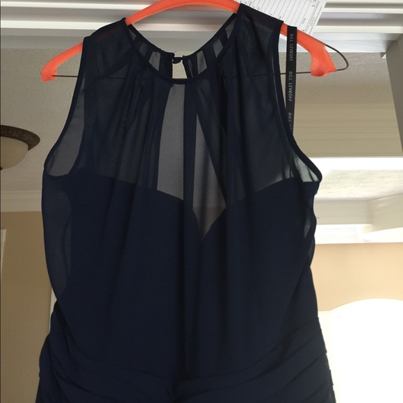 Navy bridesmaid dress. - Picture 2 of 5