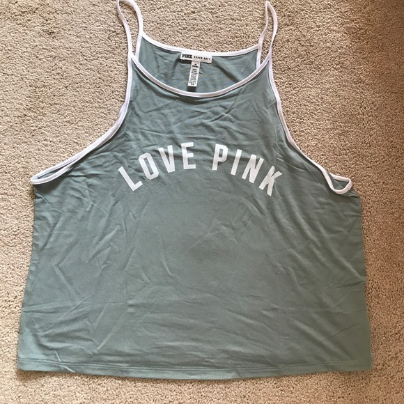 NIP VS PINK CROP TANK SUCCULENT GREEN - Picture 1 of 4