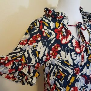 Anthropologie Odille Ruffle Blouse