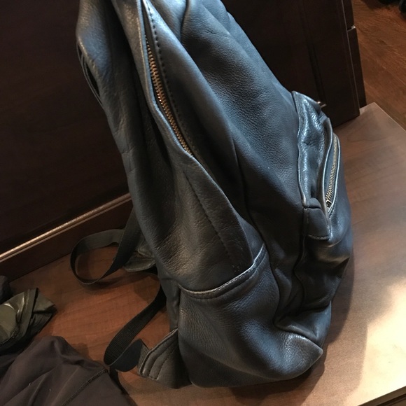 Sunday somewhere genuine leather black backpack!