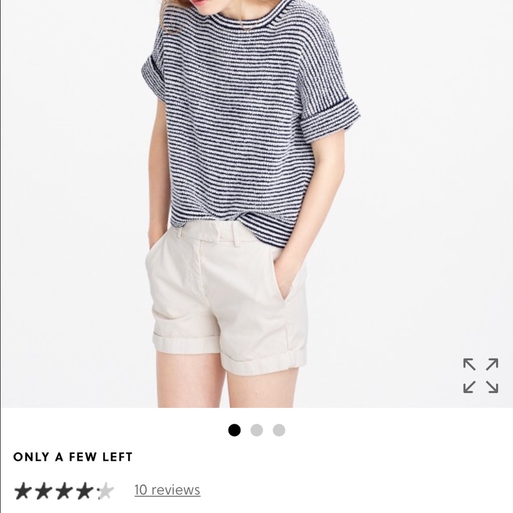 Jcrew striped popover sweater