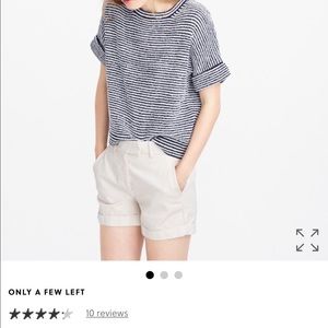 Jcrew striped popover sweater