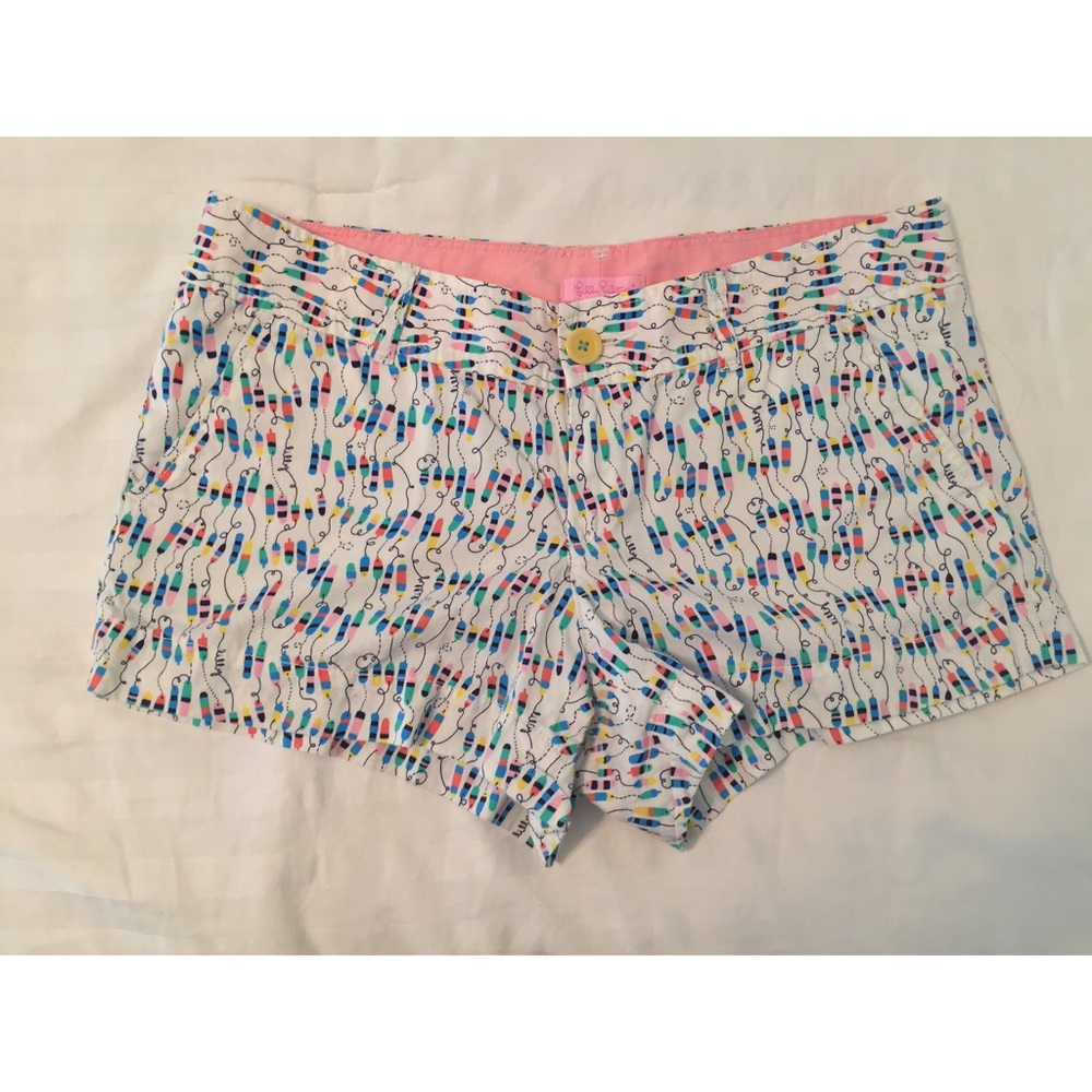 Lilly Pulitzer White Buoy Shorts