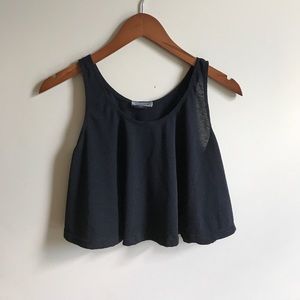 black crop top