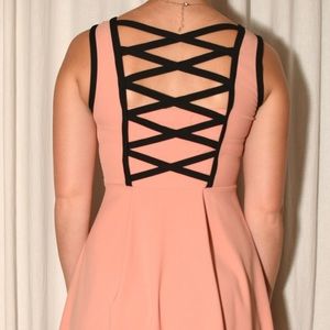Peach "Corset" Dress