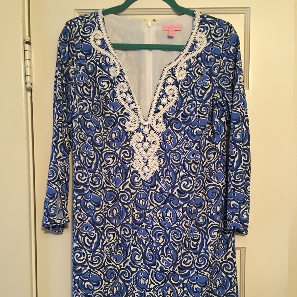 EUC Small Julianna Embroidered Tunic Dress