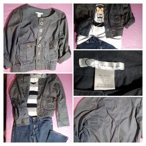 Gray Charlotte Russe Jacket - Rolled up sleeves