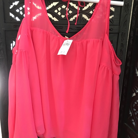 NWT Abercrombie Cold Shoulder Peasant Blouse - Picture 5 of 5