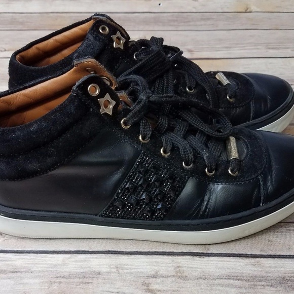Jimmy Choo Rhinestone Sneakers 36 6 - Picture 1 of 5
