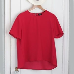 Who What Wear Red Blouse