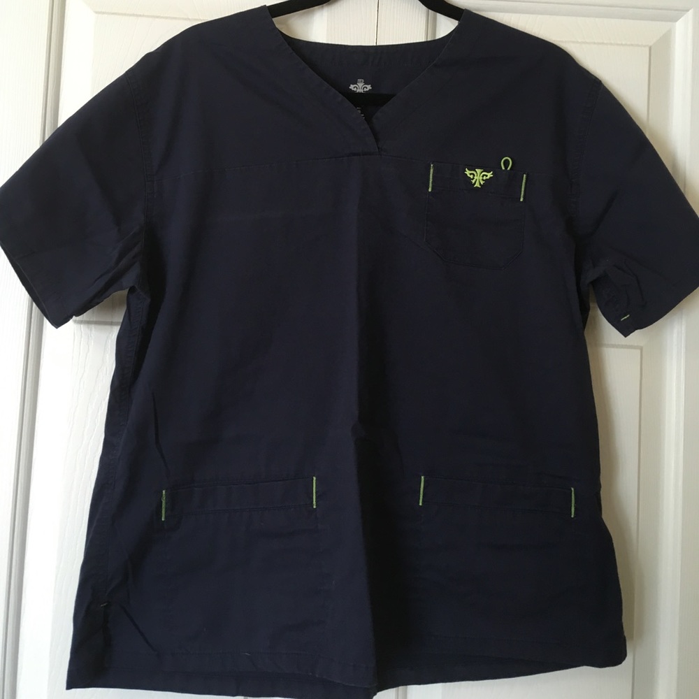 Blue and Green Scrub